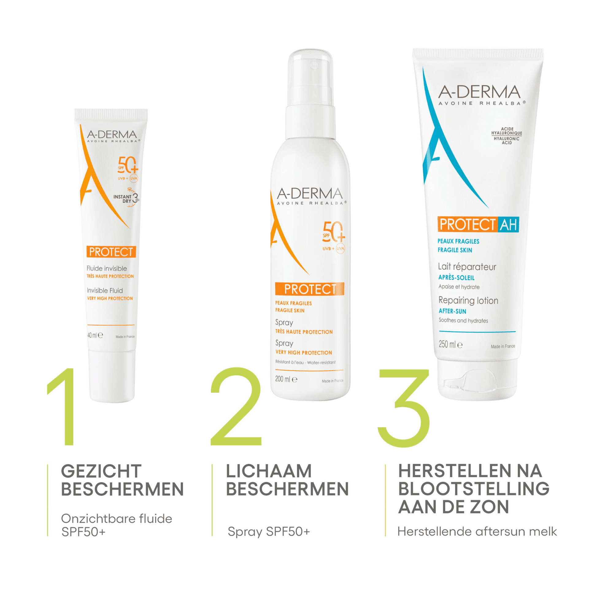 A-Derma Protect Onzichtbare Zonnefluid SPF 50+ A-Derma Protect Onzichtbare Zonnefluid SPF 50+