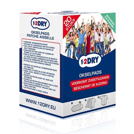 1-2 Dry Okselpads Wit L 1-2 Dry Okselpads Wit L