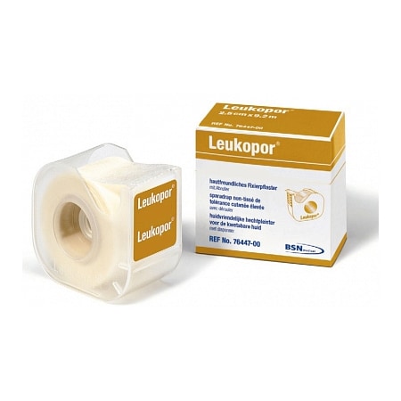 Bsn Medical Leukopor Kleefpleister Afroller 1,25 cm x 9,2 m Bsn Medical Leukopor Kleefpleister Afroller 1,25 cm x 9,2 m