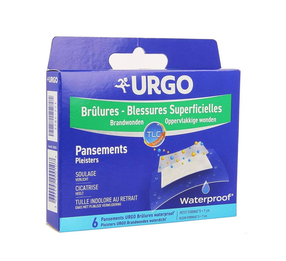 Urgo Oppervlakkige Brandwonden Pleisters 5 x 7 cm Urgo Oppervlakkige Brandwonden Pleisters 5 x 7 cm