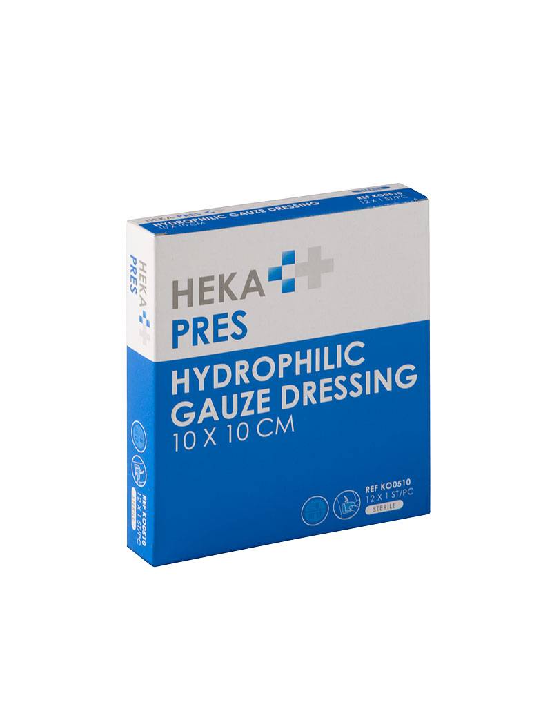 Hekapres Hydrofiel Gaas Kompres 10x10cm 8 lagen