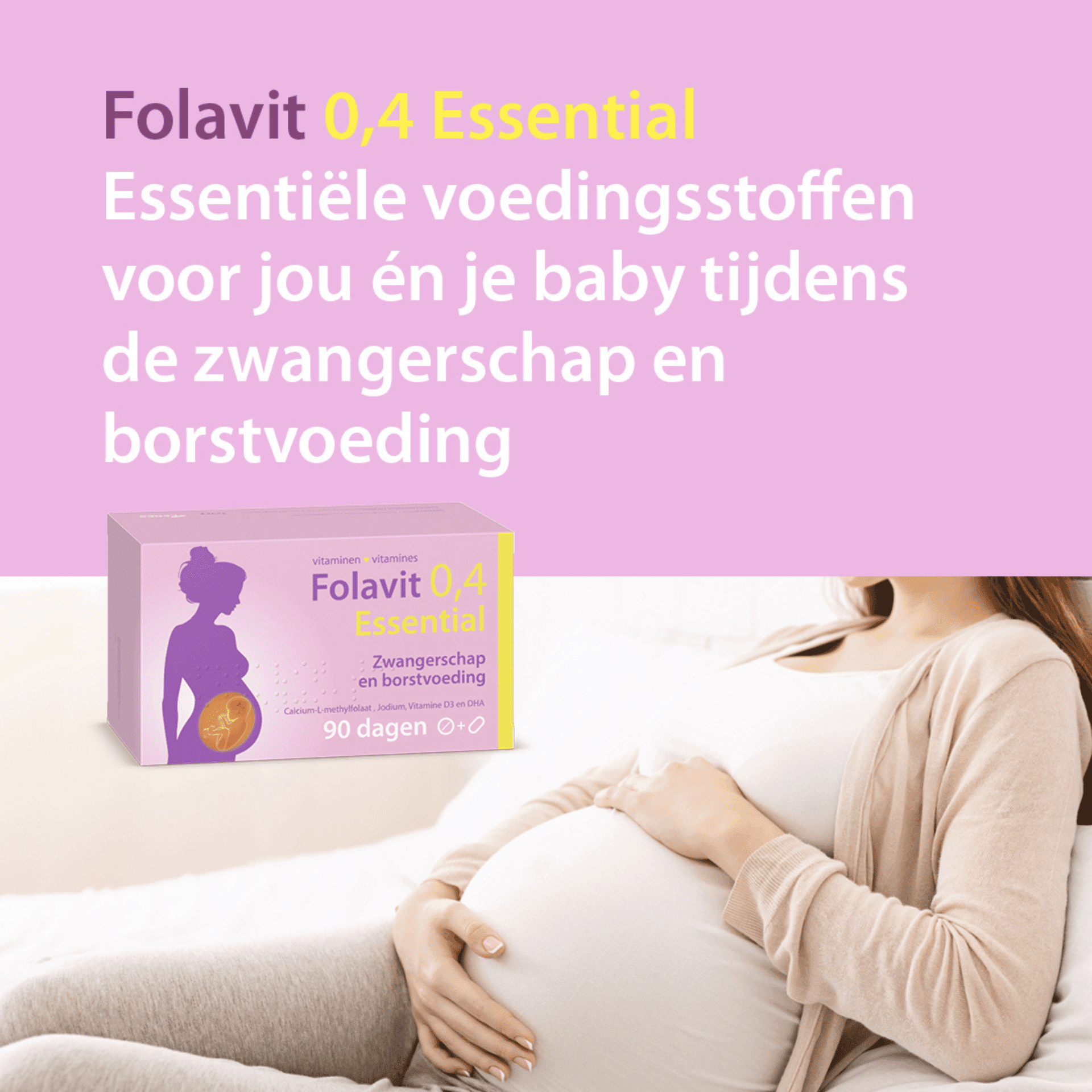 Folavit 0,4mg Essential Comp 90 + Caps 90 Nf