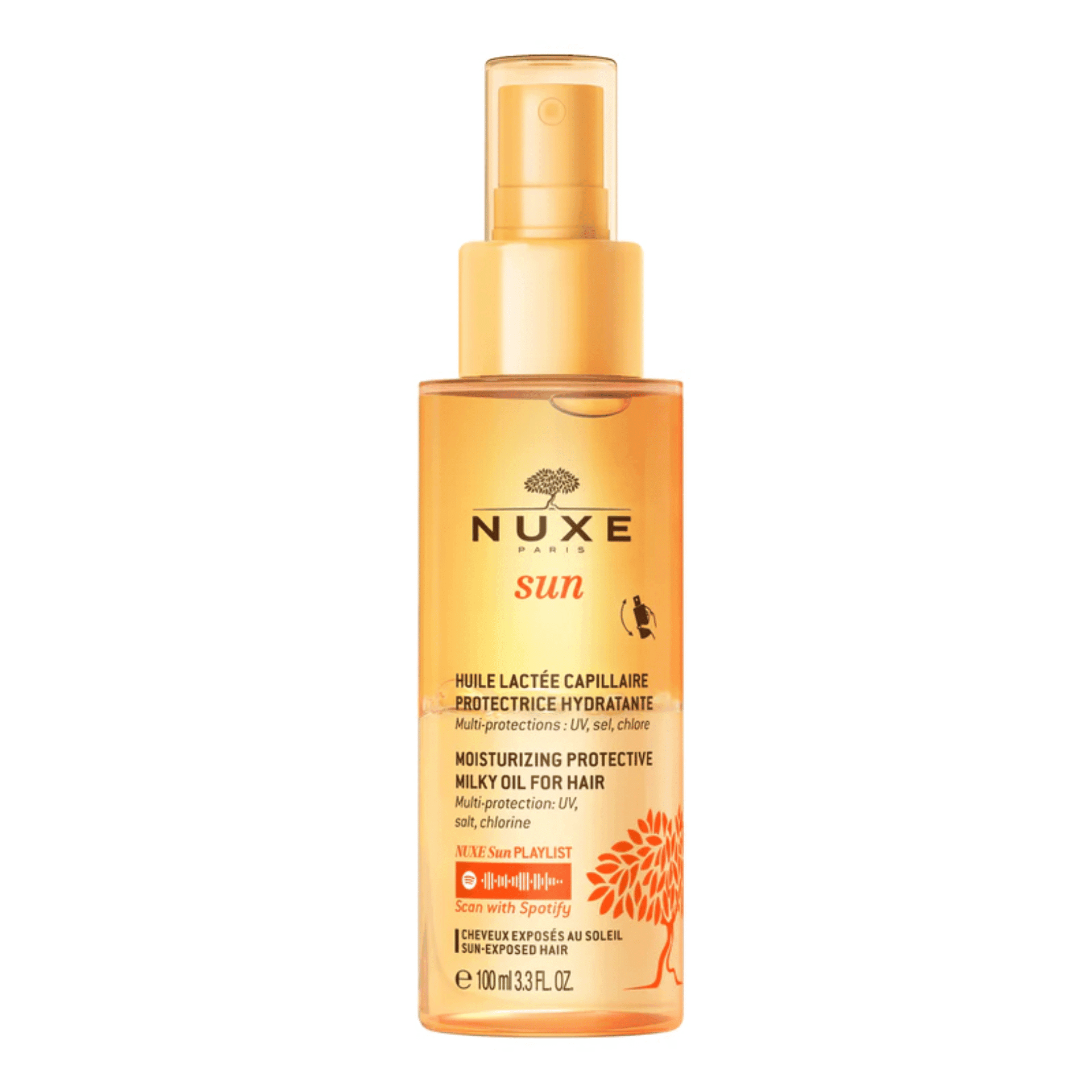 Nuxe Sun Huile Lacte Capil. Prot.hydra Fl 100ml Nf