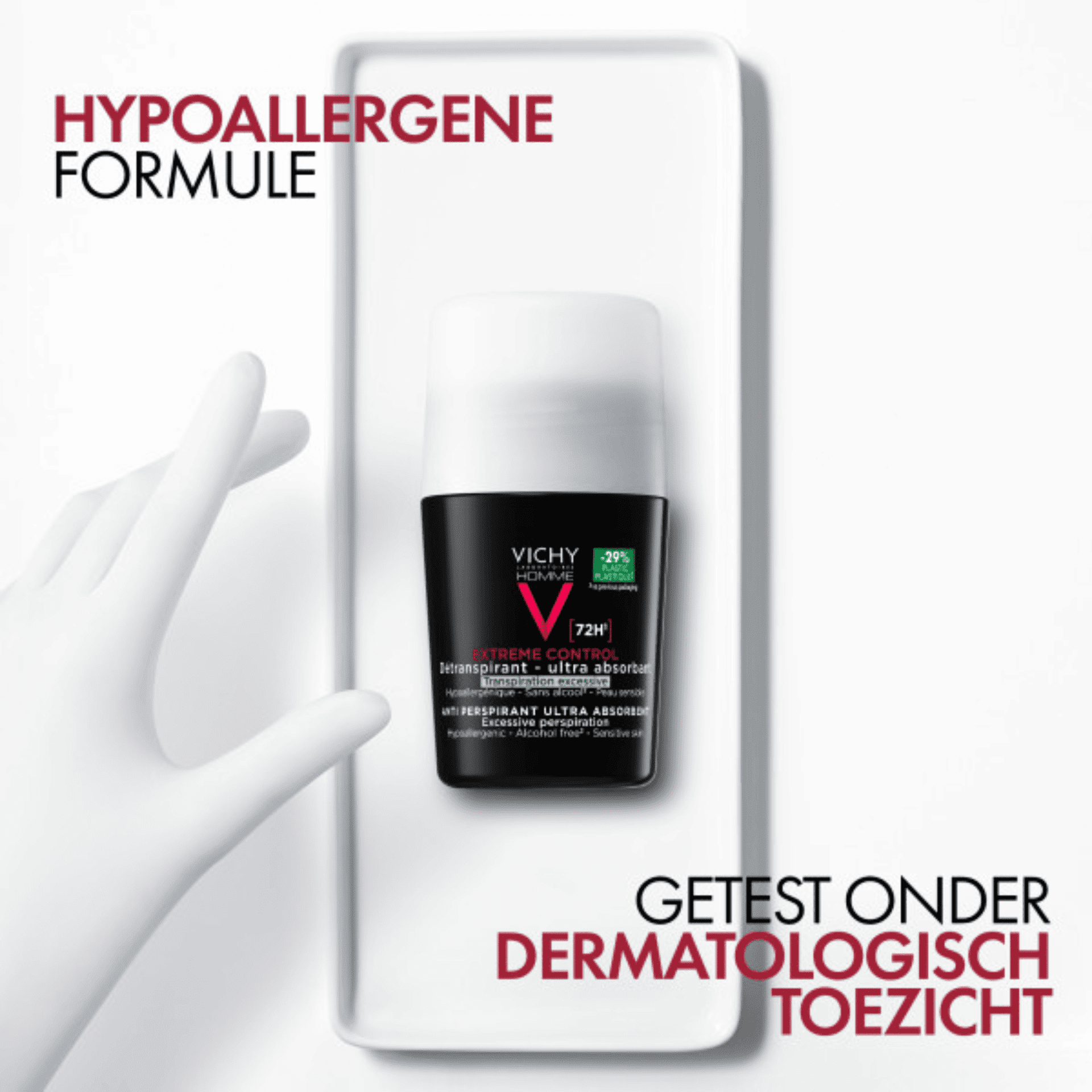 Vichy Homme Extreme Control Antitranspirant 72U Roller