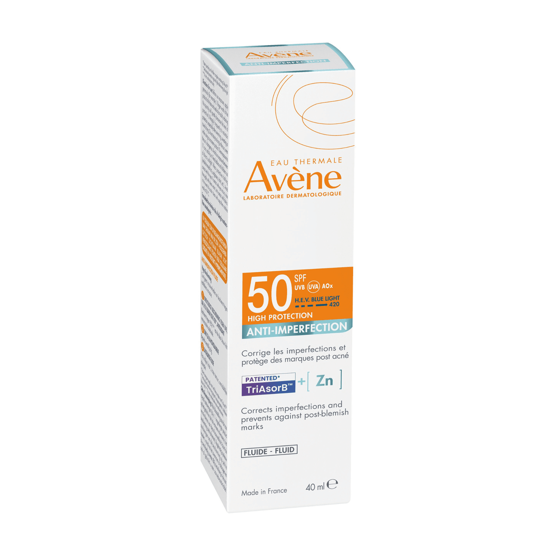 Avene Sol Spf50 A/imperfection Fluide 40ml