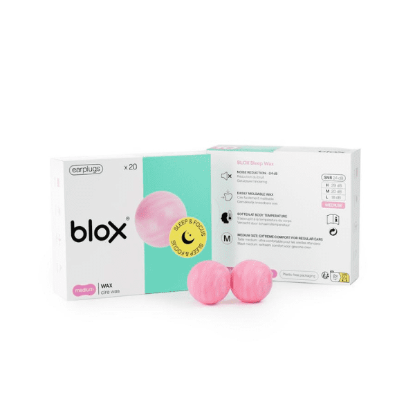 Blox Cire Naturelle Bouchons Oreille 10 Paires Blox Cire Naturelle Bouchons Oreille 10 Paires