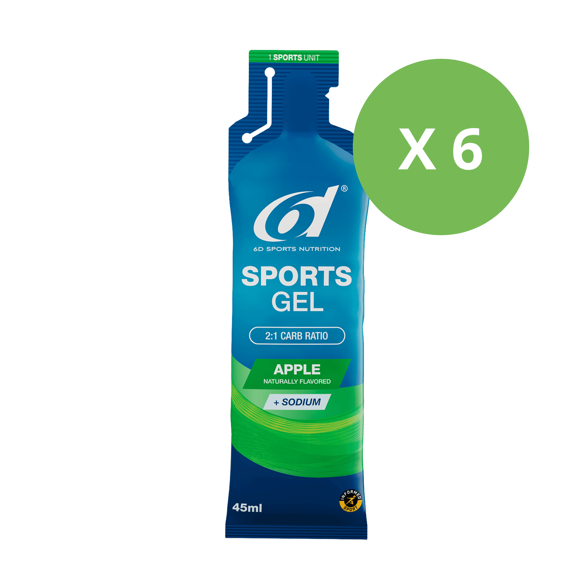 6d Sports Gel 6 x 45 ml