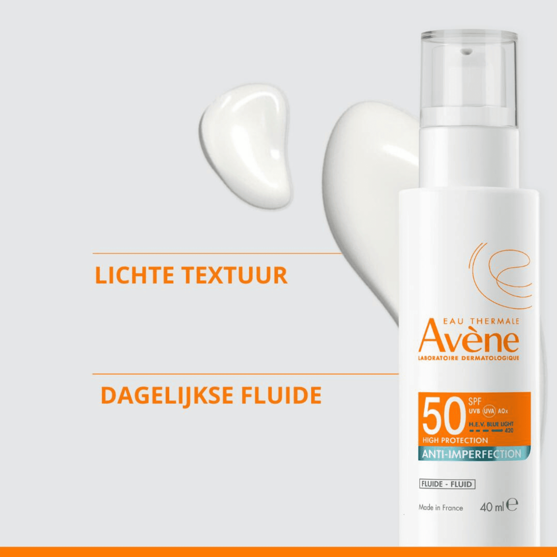 Avene Sol Spf50 A/imperfection Fluide 40ml