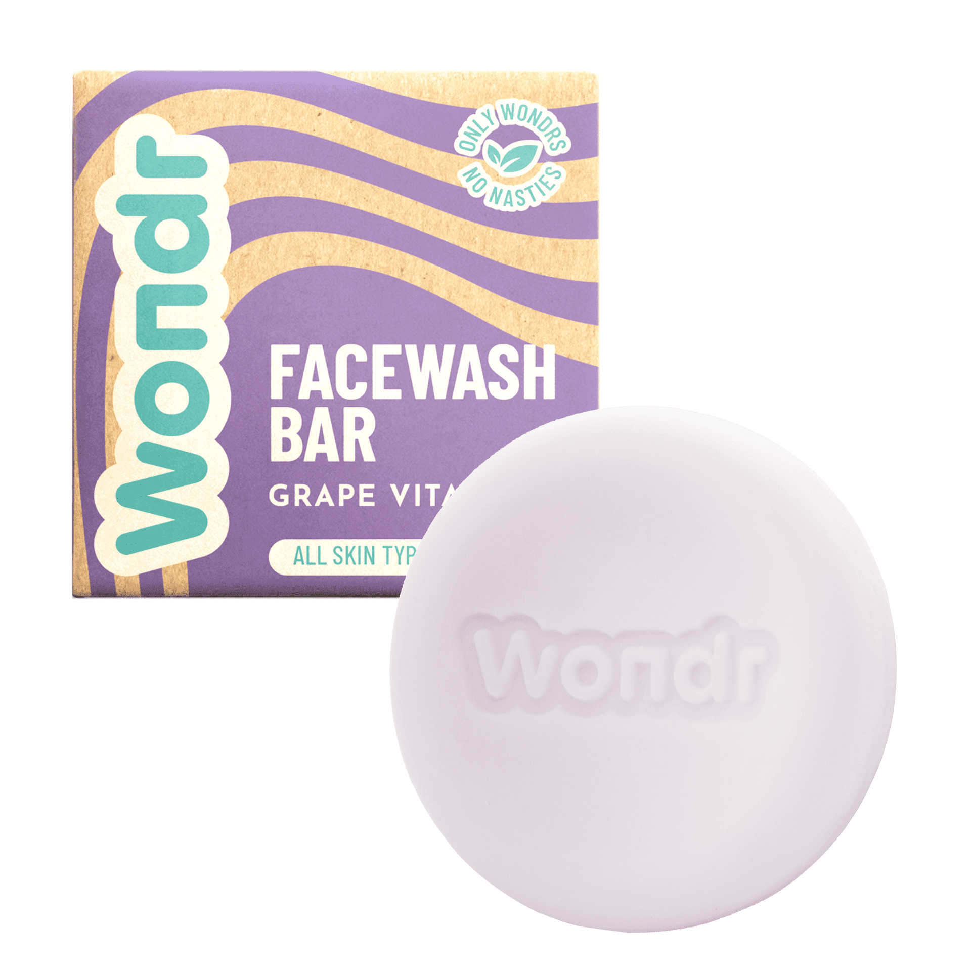 Wondr Grape Vitality Facewash Bar 83g