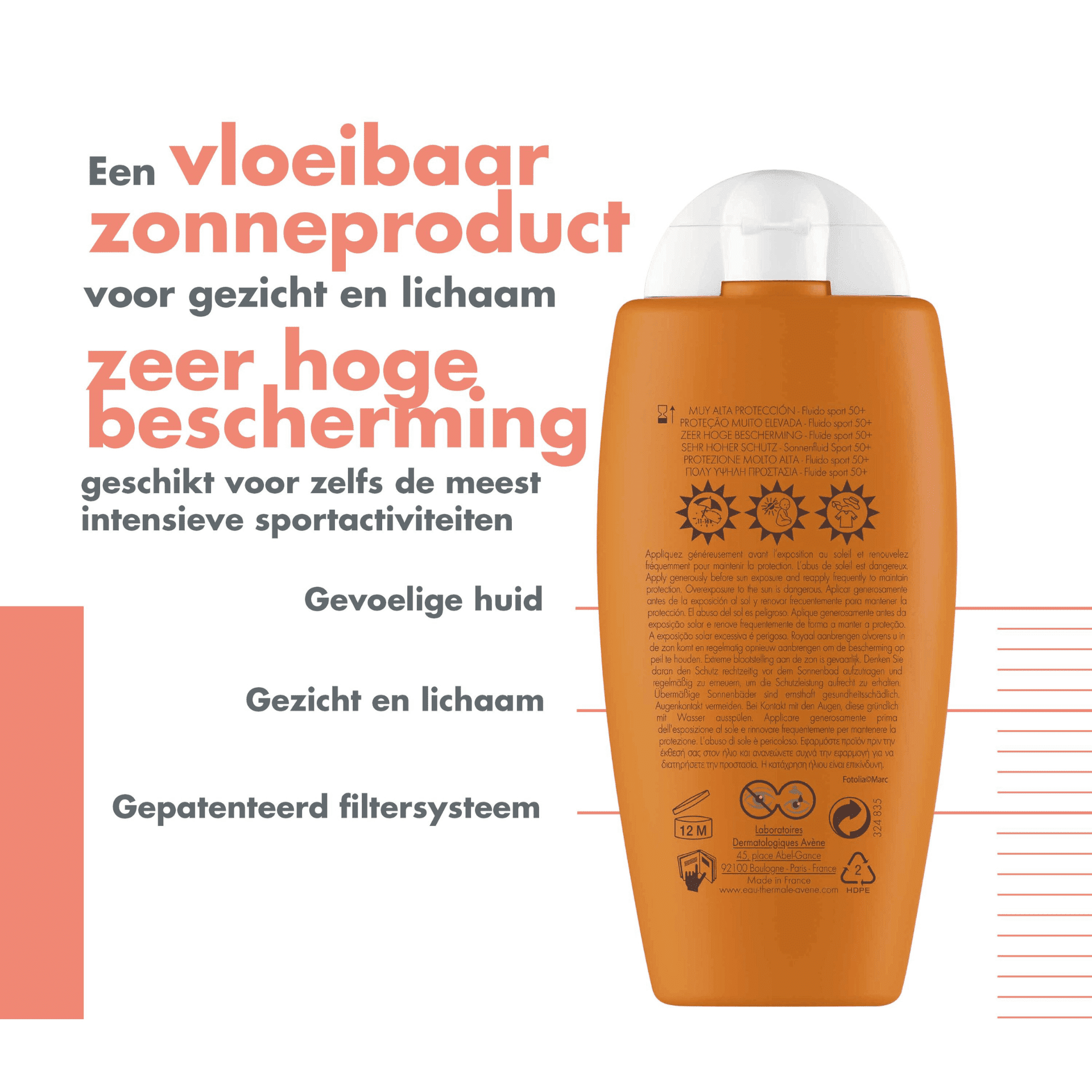Avène Sport Zonnefluid SPF 50+ Avène Sport Zonnefluid SPF 50+