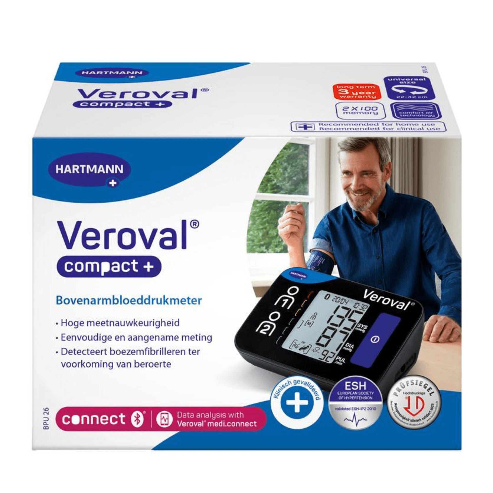 Veroval Compact Plus Bloeddrukmeter bovenarm Veroval Compact Plus Bloeddrukmeter bovenarm