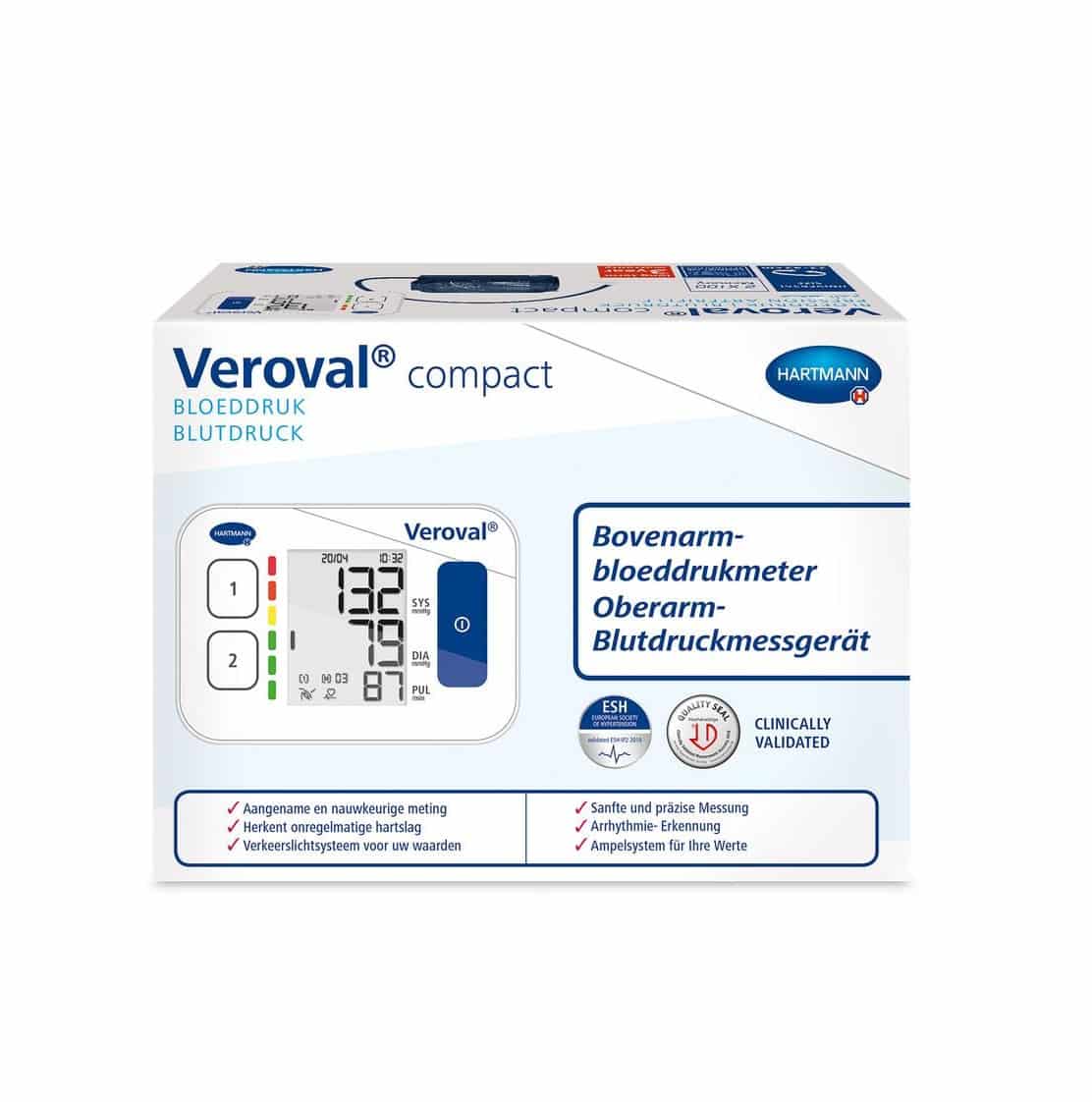 Veroval Compact Bloeddrukmeter Bovenarm Veroval Compact Bloeddrukmeter Bovenarm
