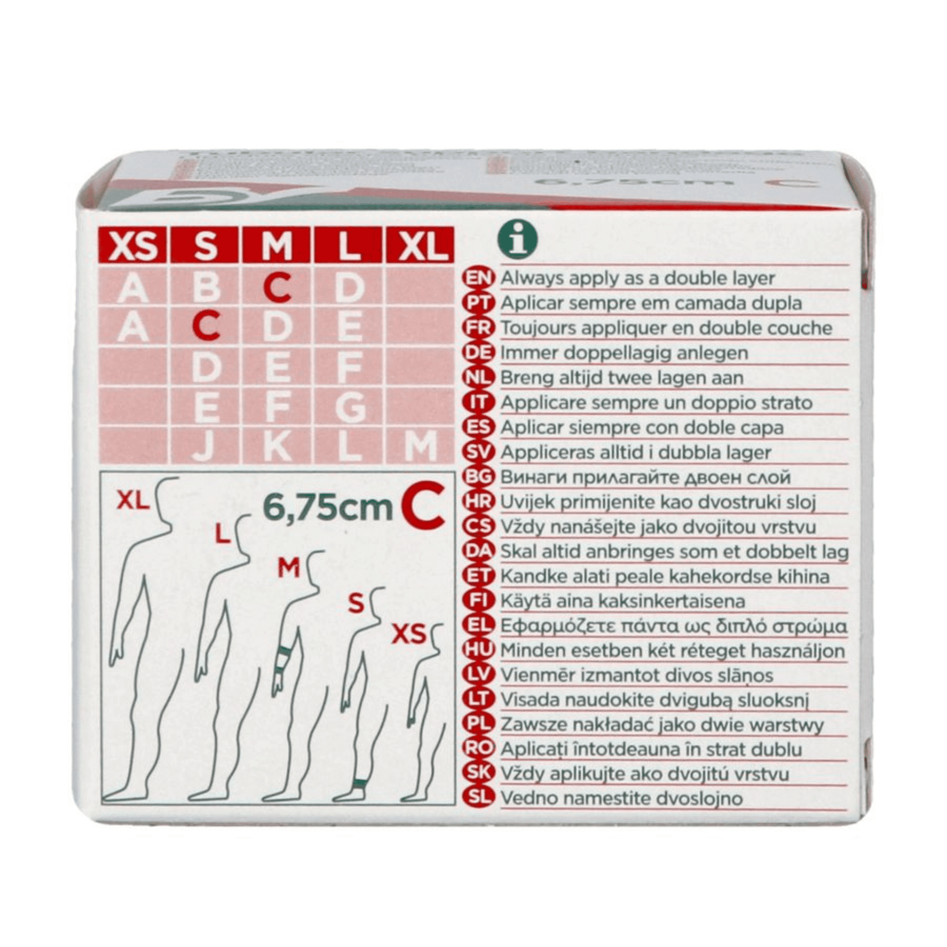 Pharmex Pansement Tubulaire Compressif C 6,75cmx1m Pharmex Pansement Tubulaire Compressif C 6,75cmx1m