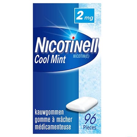 Nicotinell Cool Mint 2 mg Kauwgom Nicotinell Cool Mint 2 mg Kauwgom