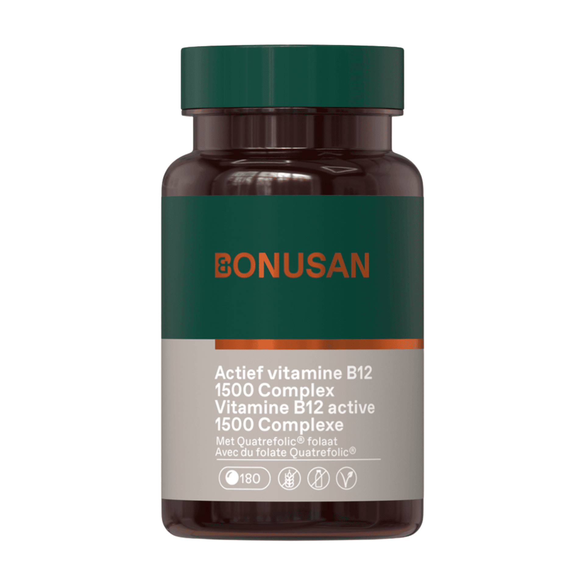 Bonusan Vitamine B12 Actief 1500 mcg 180 tabletten | Optiphar