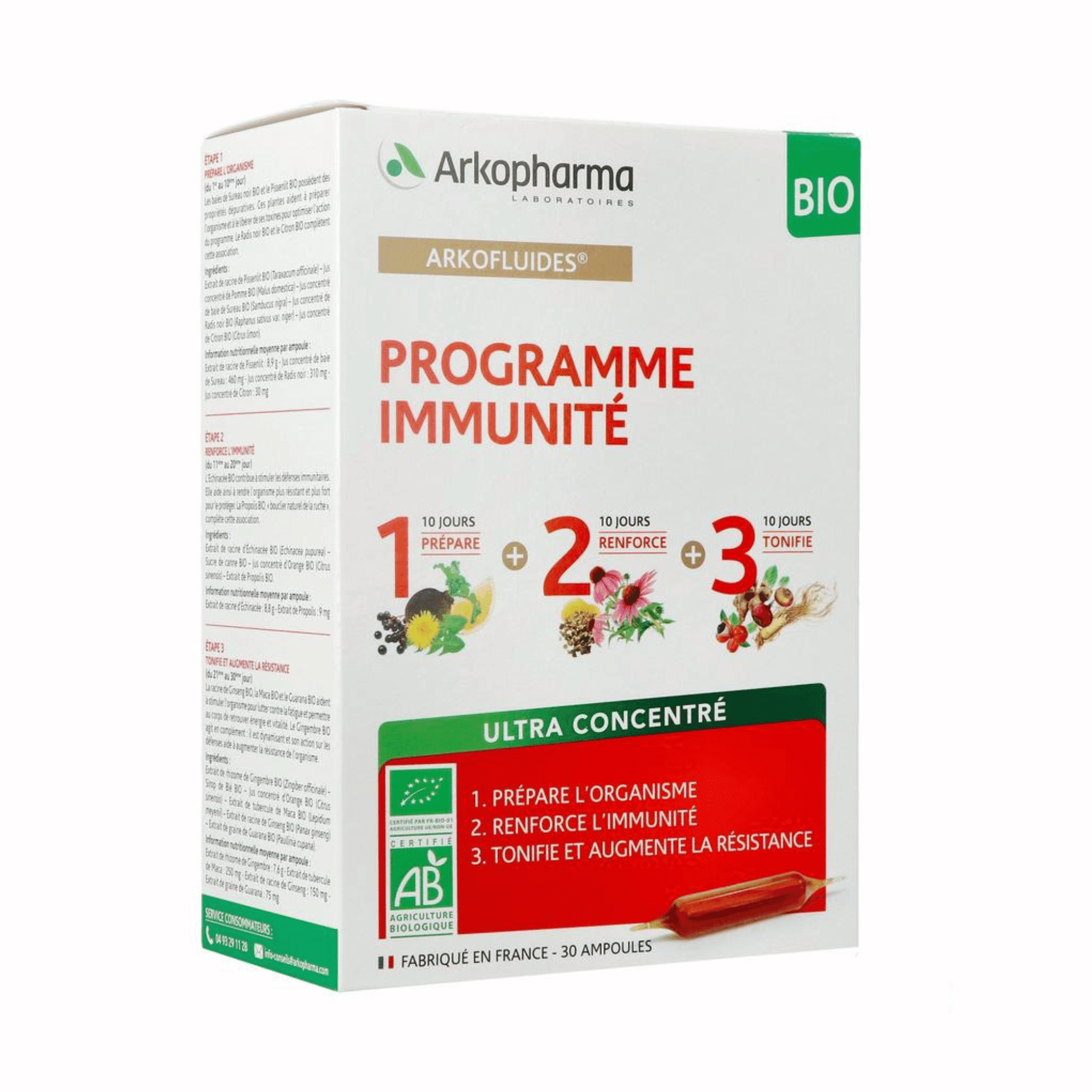 Arkofluides Programme Immunite Amp 30x10ml