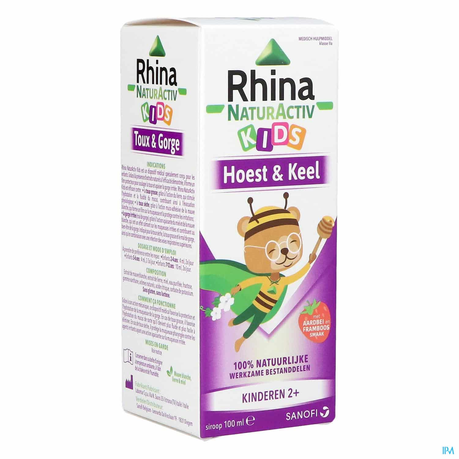 Rhina Natur Activ Hoest Kids Siroop 100ml Rhina Natur Activ Hoest Kids Siroop 100ml
