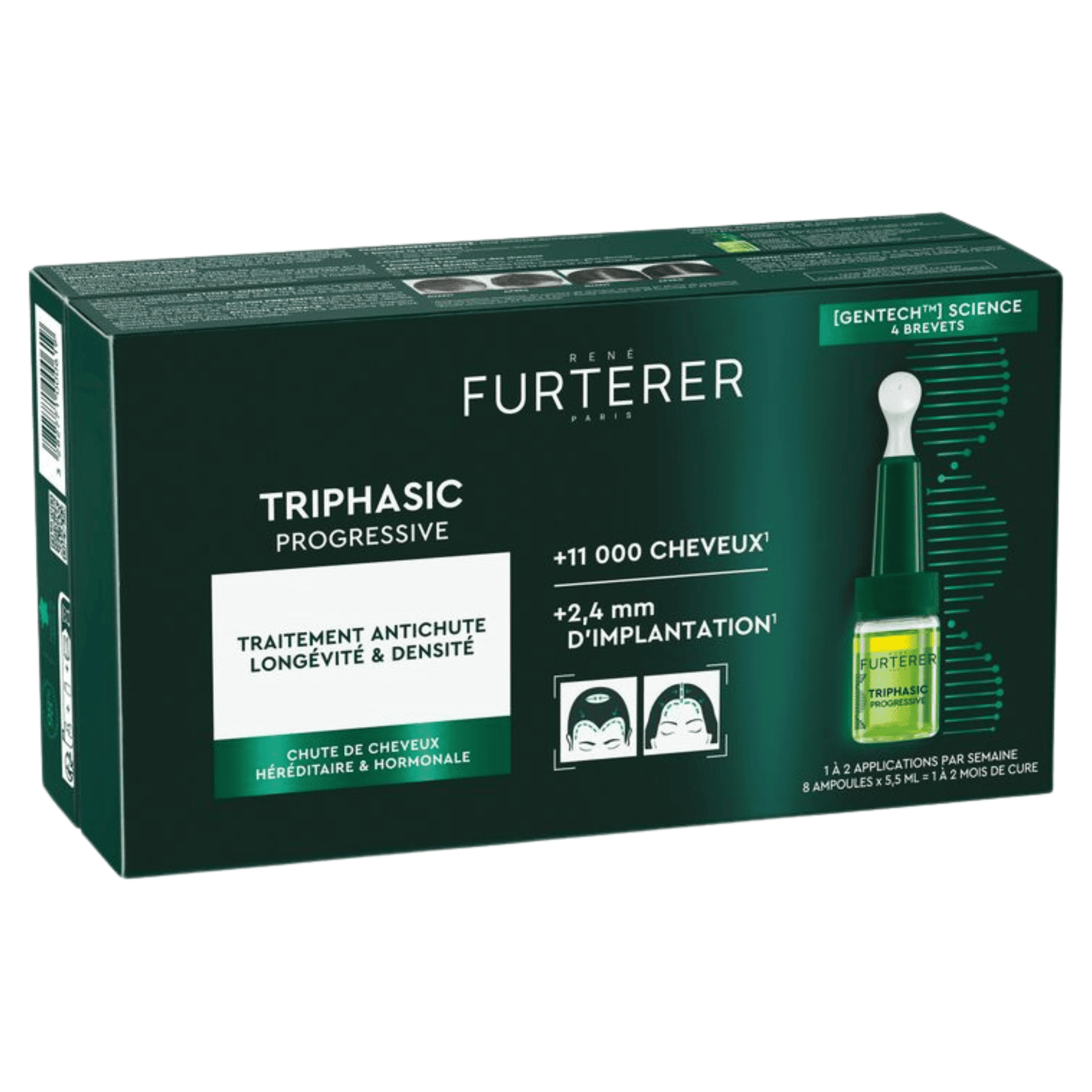 Furterer Triphasic Progres. Trait. A/chute 8x5,5ml