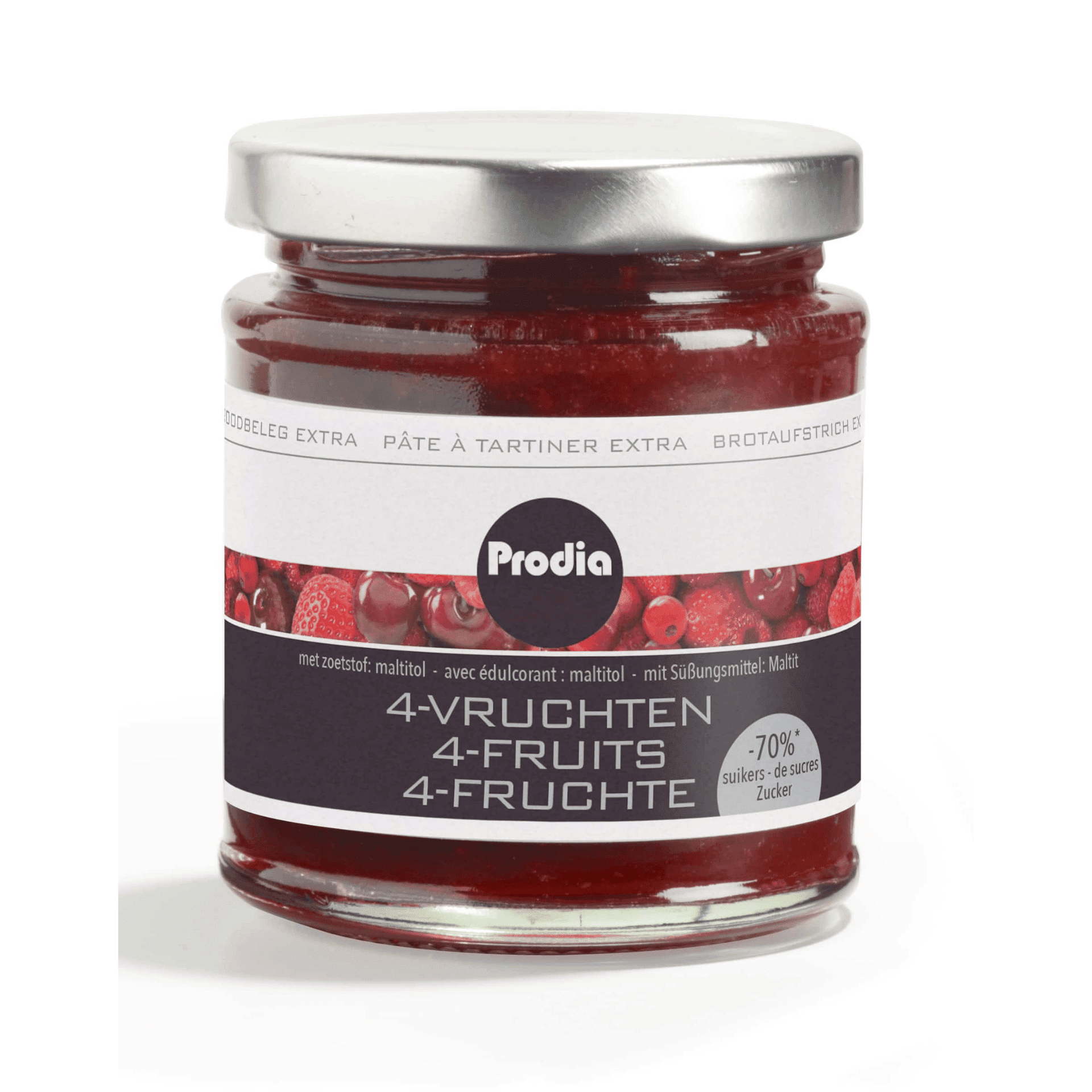 Prodia Broodbeleg Extra 4 Vruchten 215 g