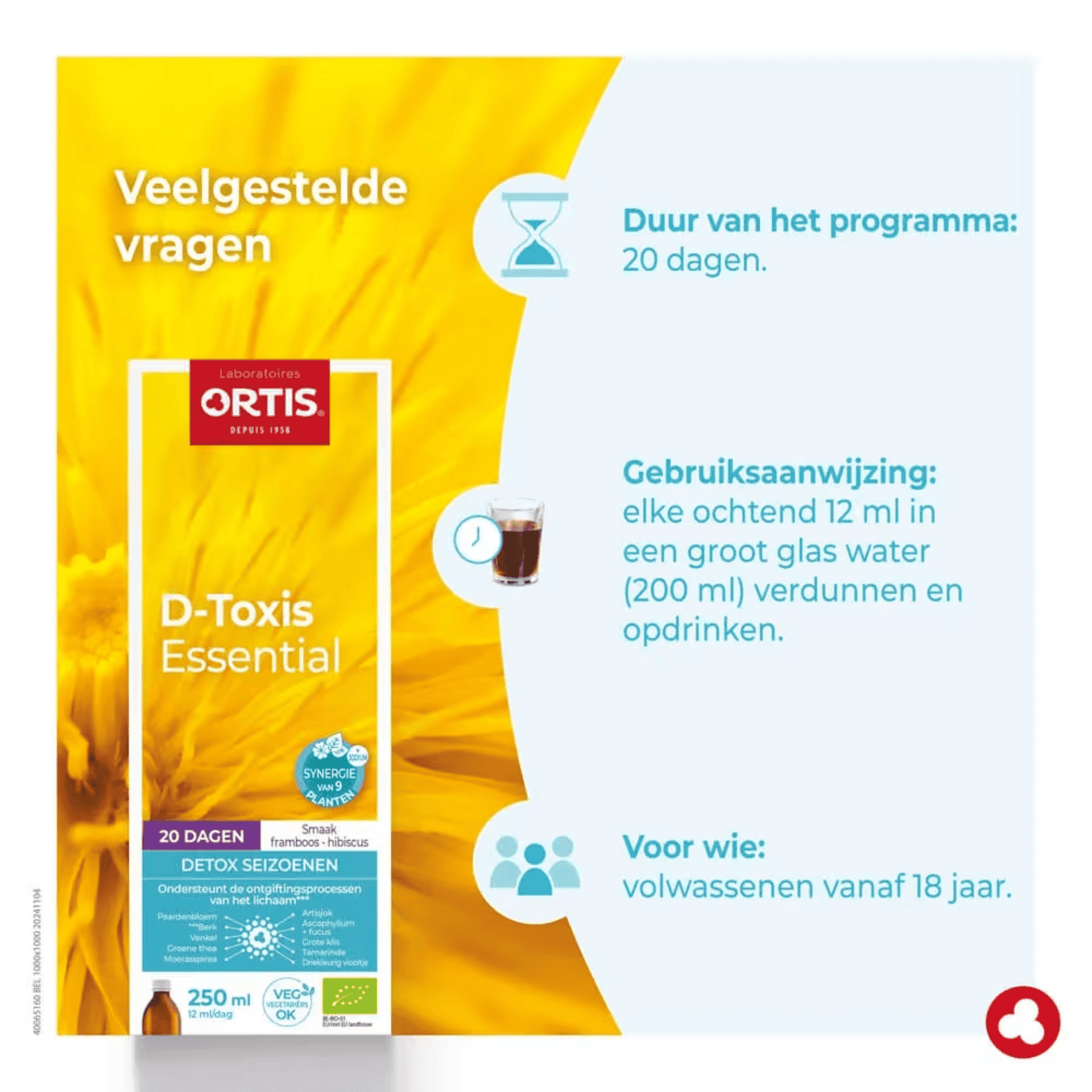 Ortis D-Toxis Essential Detox Seizoenen