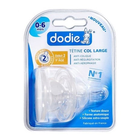 Dodie Zuigspeen 2 Gaten Brede Hals 0-6 Dodie Zuigspeen 2 Gaten Brede Hals 0-6