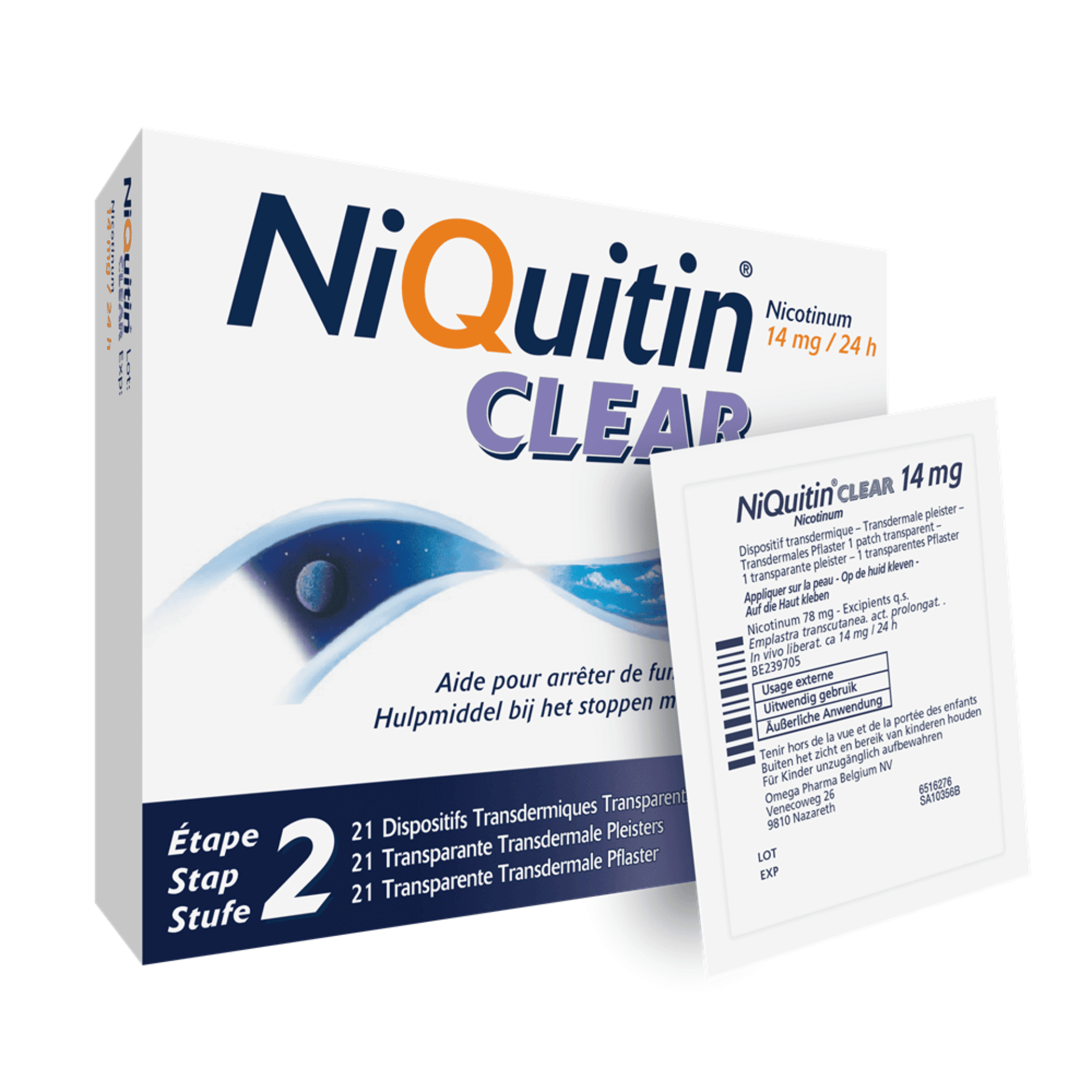 NiQuitin Clear Patches 14 mg NiQuitin Clear Patches 14 mg