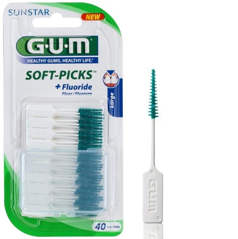 Gum Soft Picks Plastiek Fluor Large
