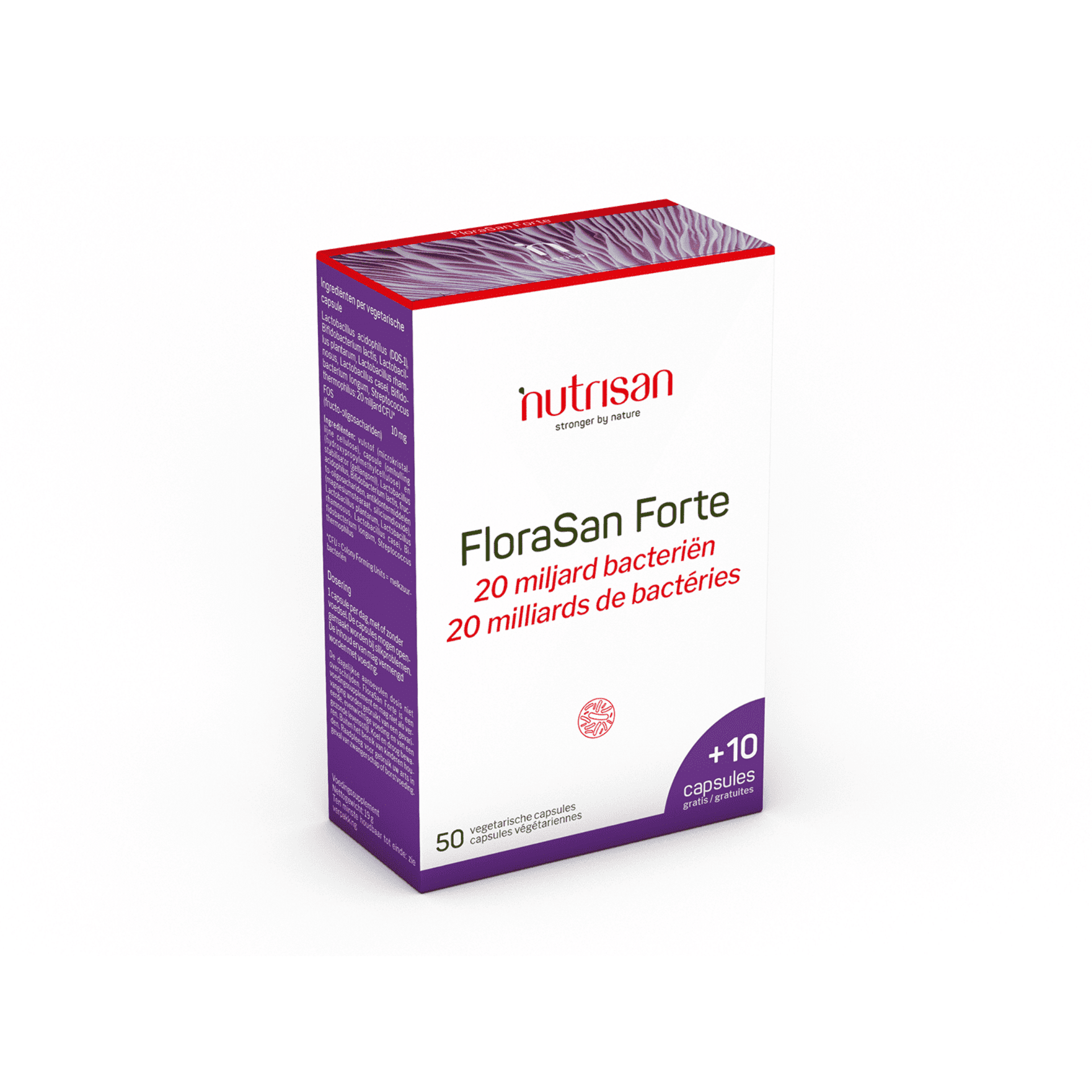 Nutrisan FloraSan Forte 50 + 10 capsules gratis Nutrisan FloraSan Forte 50 + 10 capsules gratis