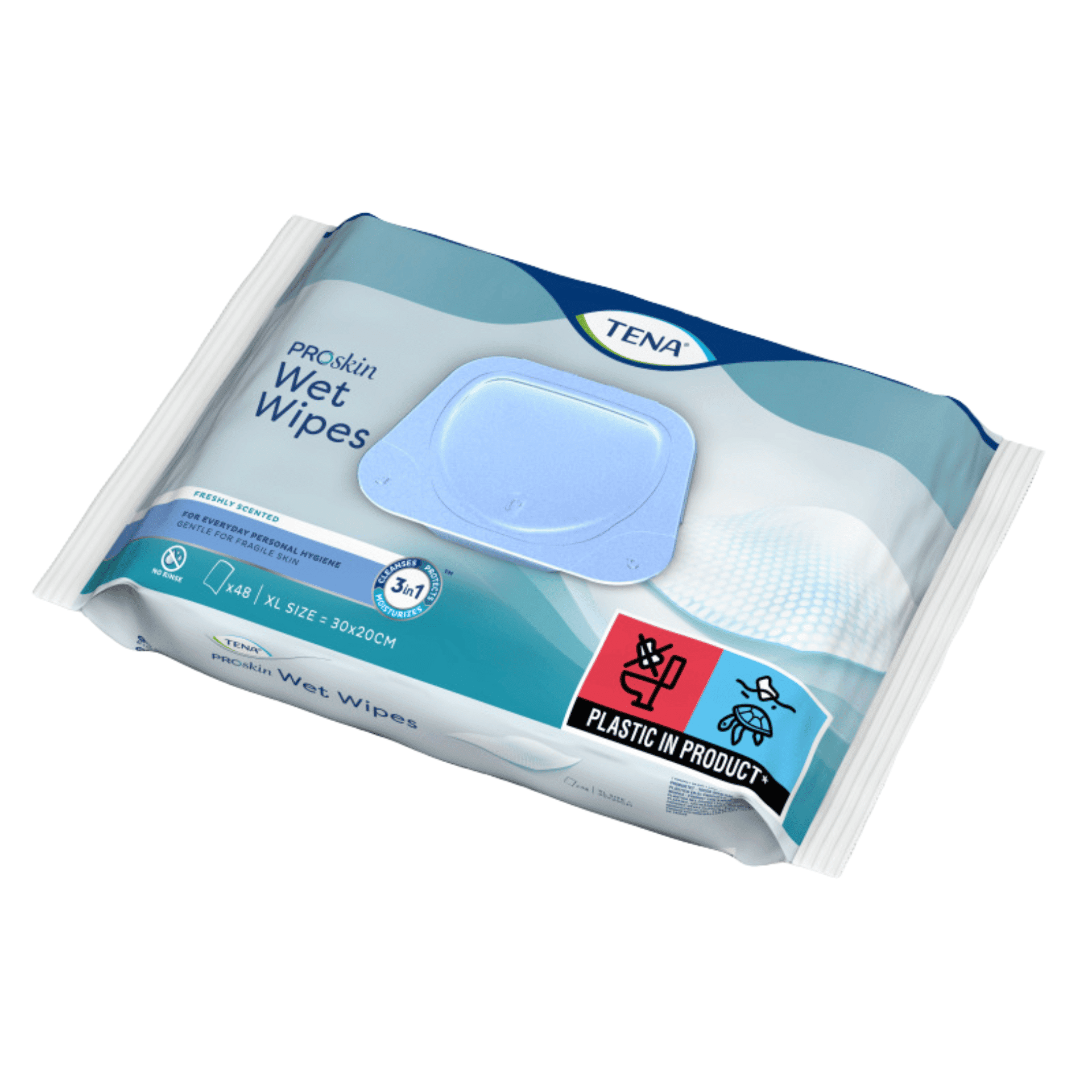 TENA ProSkin Wet Wipes Freshly Scented