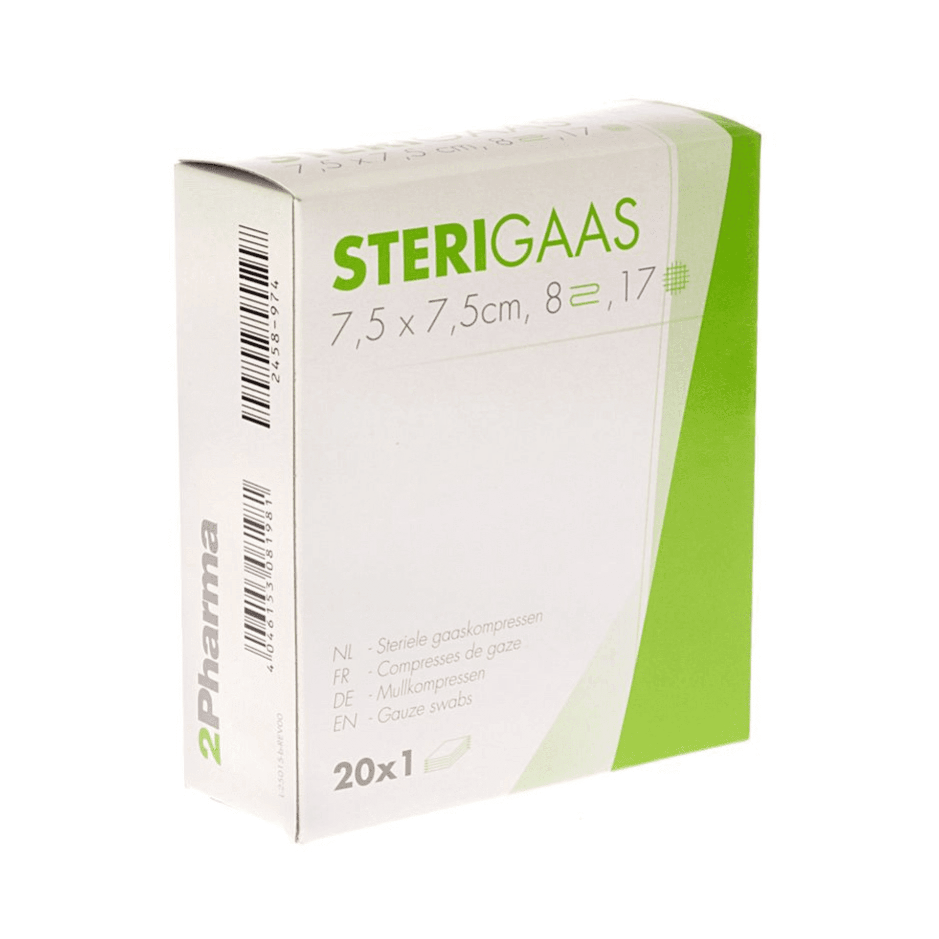 Sterigaas Cp Ster 8c 7,5x 7,5cm 20x1