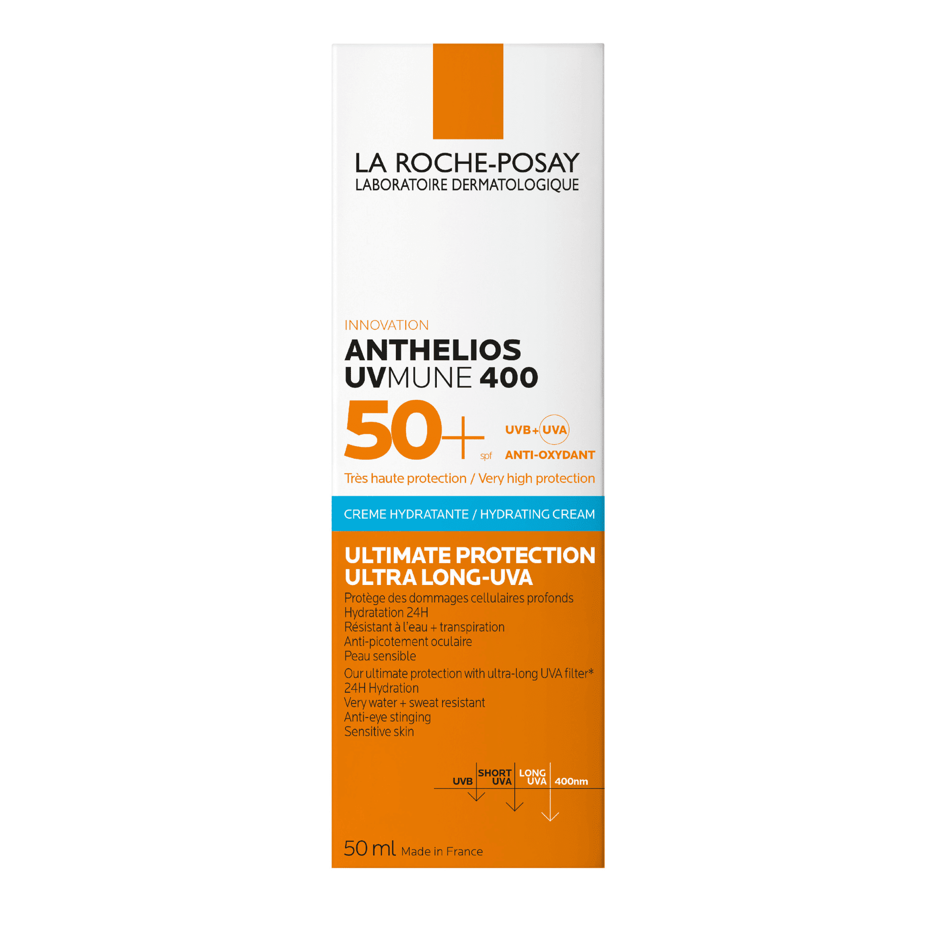 Lrp Anthelios Uvmune 400 Creme Hydra Sp Spf50+50ml