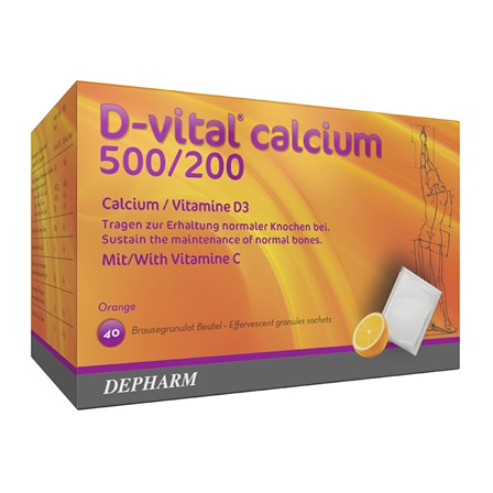D-Vital Calcium 500/200 Sinaasappel D-Vital Calcium 500/200 Sinaasappel