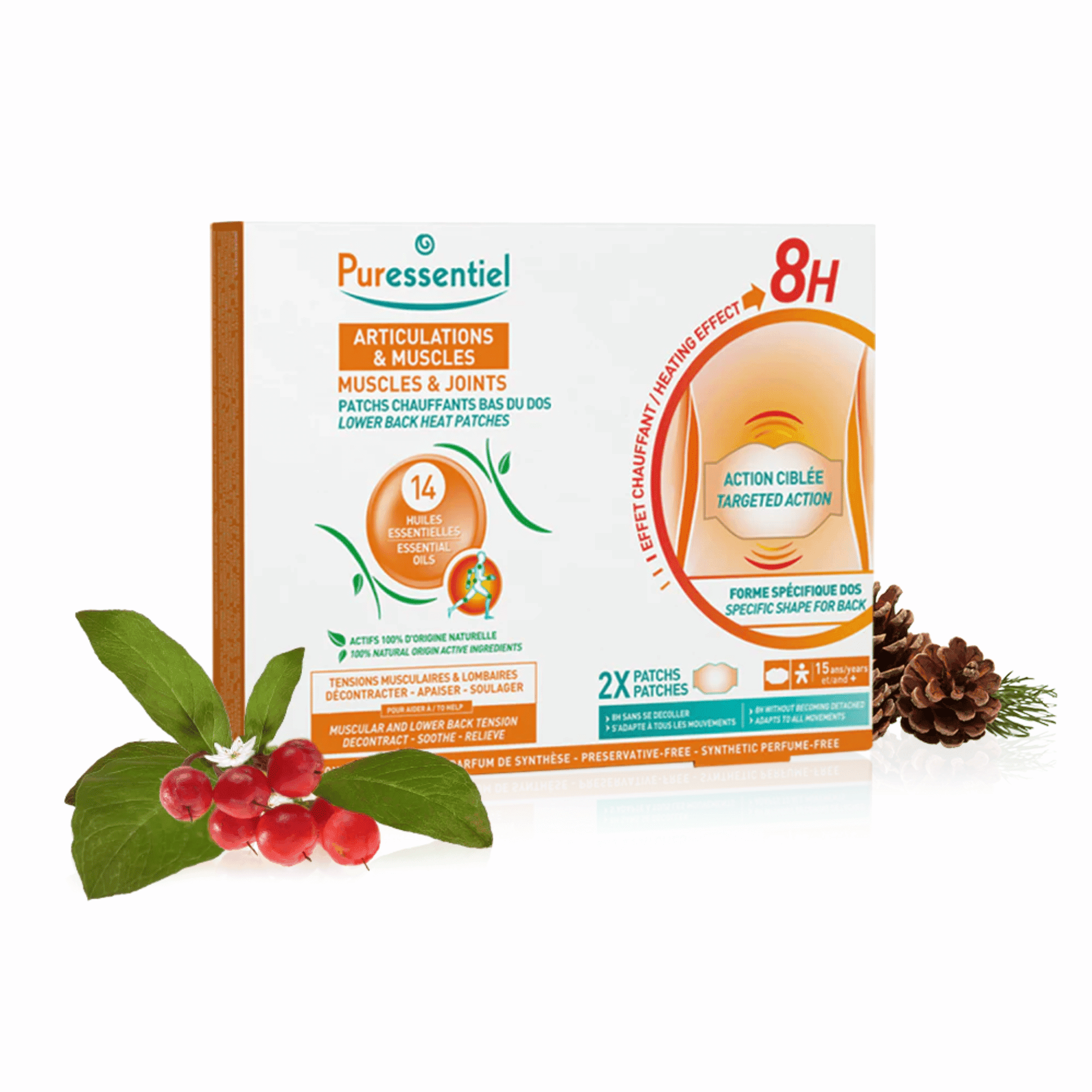 Puressentiel Articulations & Muscles Patchs Chauffants Bas du Dos