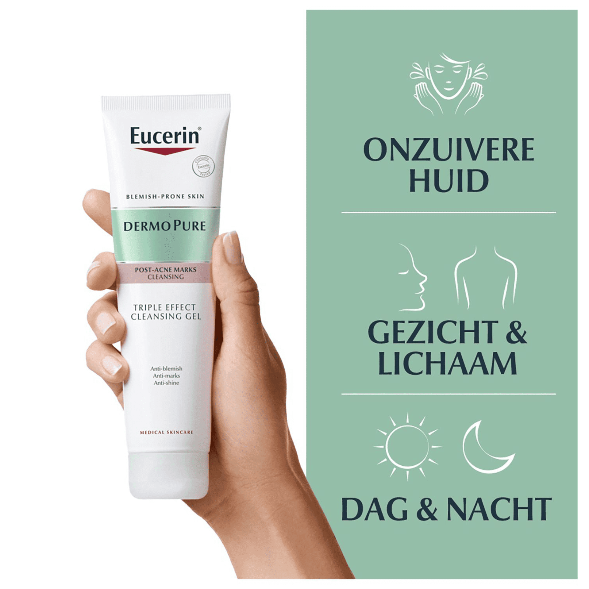 Eucerin Dermopure Triple Action Gel Nettoy. 150ml