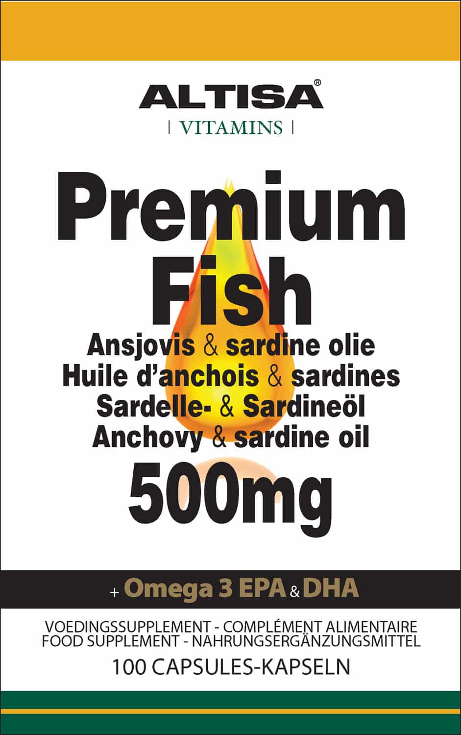 Altisa Premium Visolie 500 mg