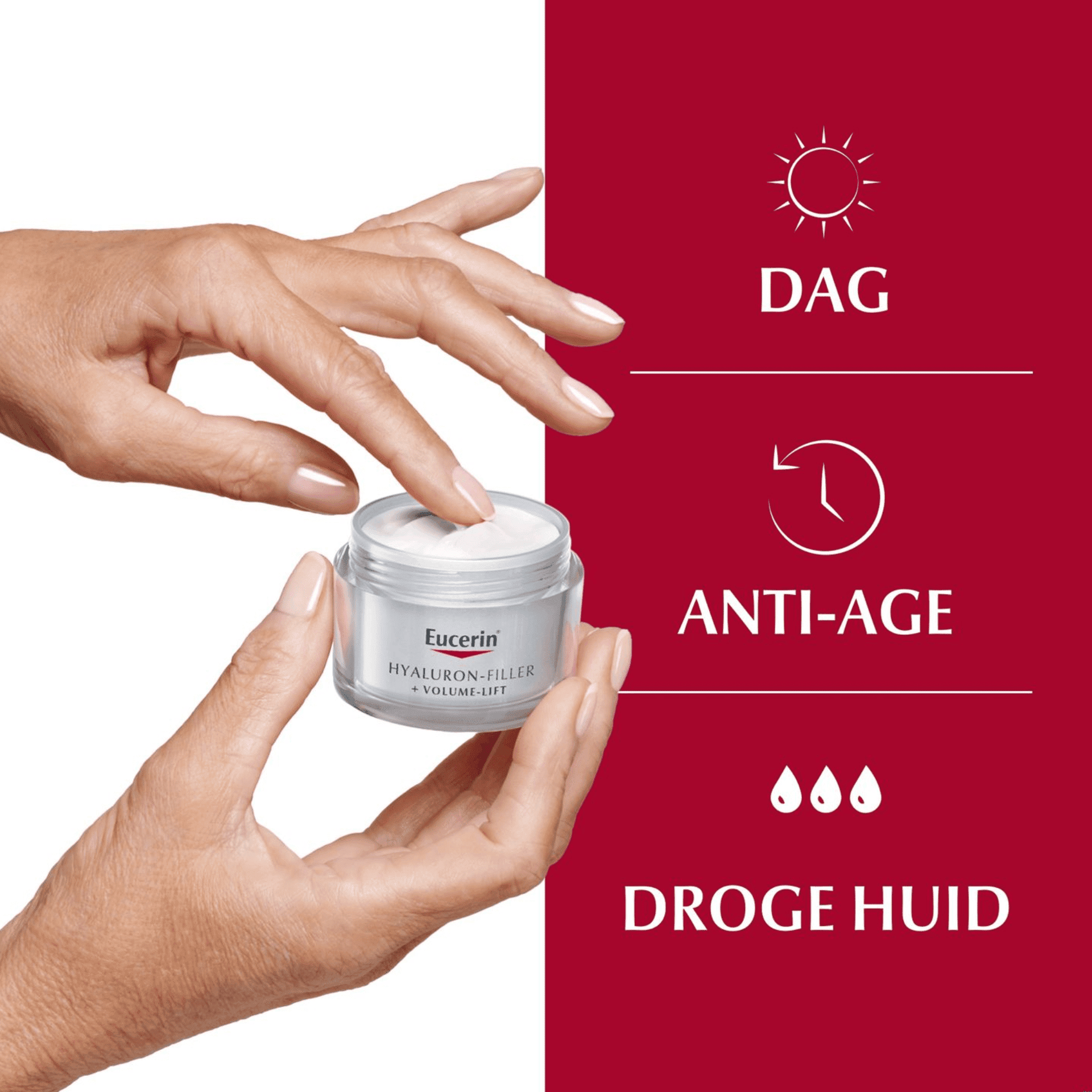 Eucerin Hyaluron-Filler + Volume-Lift Dagcrème SPF 15 Droge Huid Eucerin Hyaluron-Filler + Volume-Lift Dagcrème SPF 15 Droge Huid