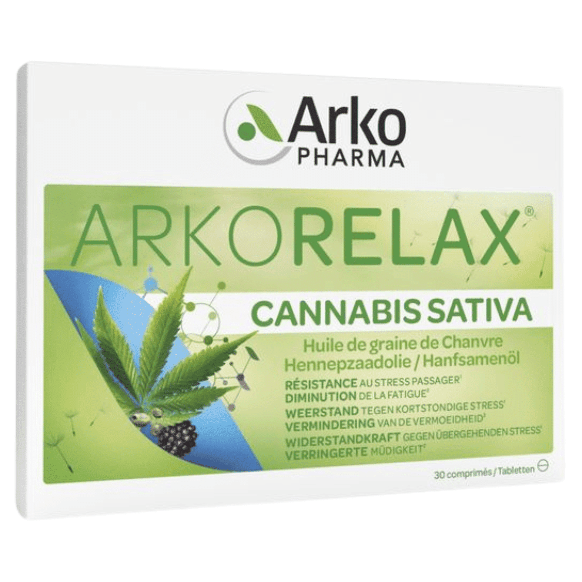 Arkorelax Stress Control Cannabis Sativa Comp 30 Arkorelax Stress Control Cannabis Sativa Comp 30