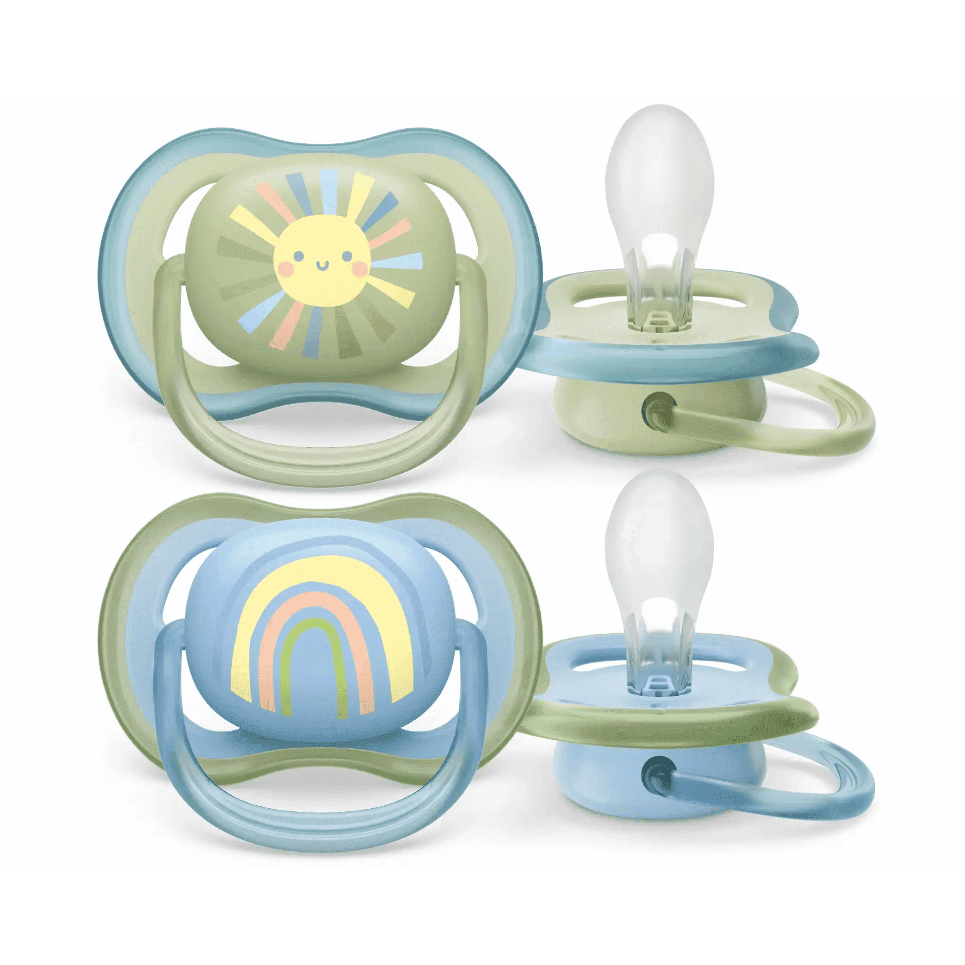 Avent Ultra Air Fopspeen 0-6M Zon/Regenboog SCF085/30