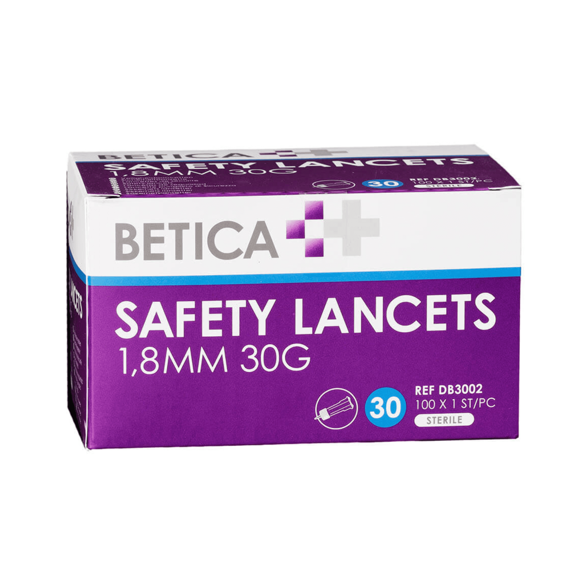 Betica Safety Lancet 1,8 mm 30 g Betica Safety Lancet 1,8 mm 30 g