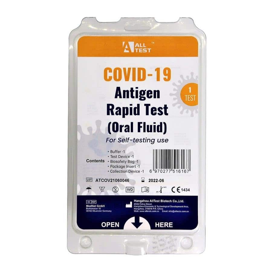 Alltest Sars-cov-2 Antigeen Rapid test Oral fluid Belscan