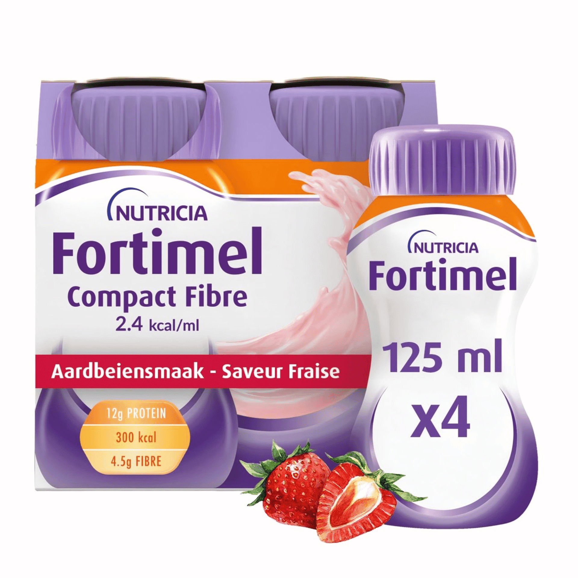 Fortimel Compact Fiber 2.4kcal Vanille 4x125ml Fortimel Compact Fiber 2.4kcal Vanille 4x125ml