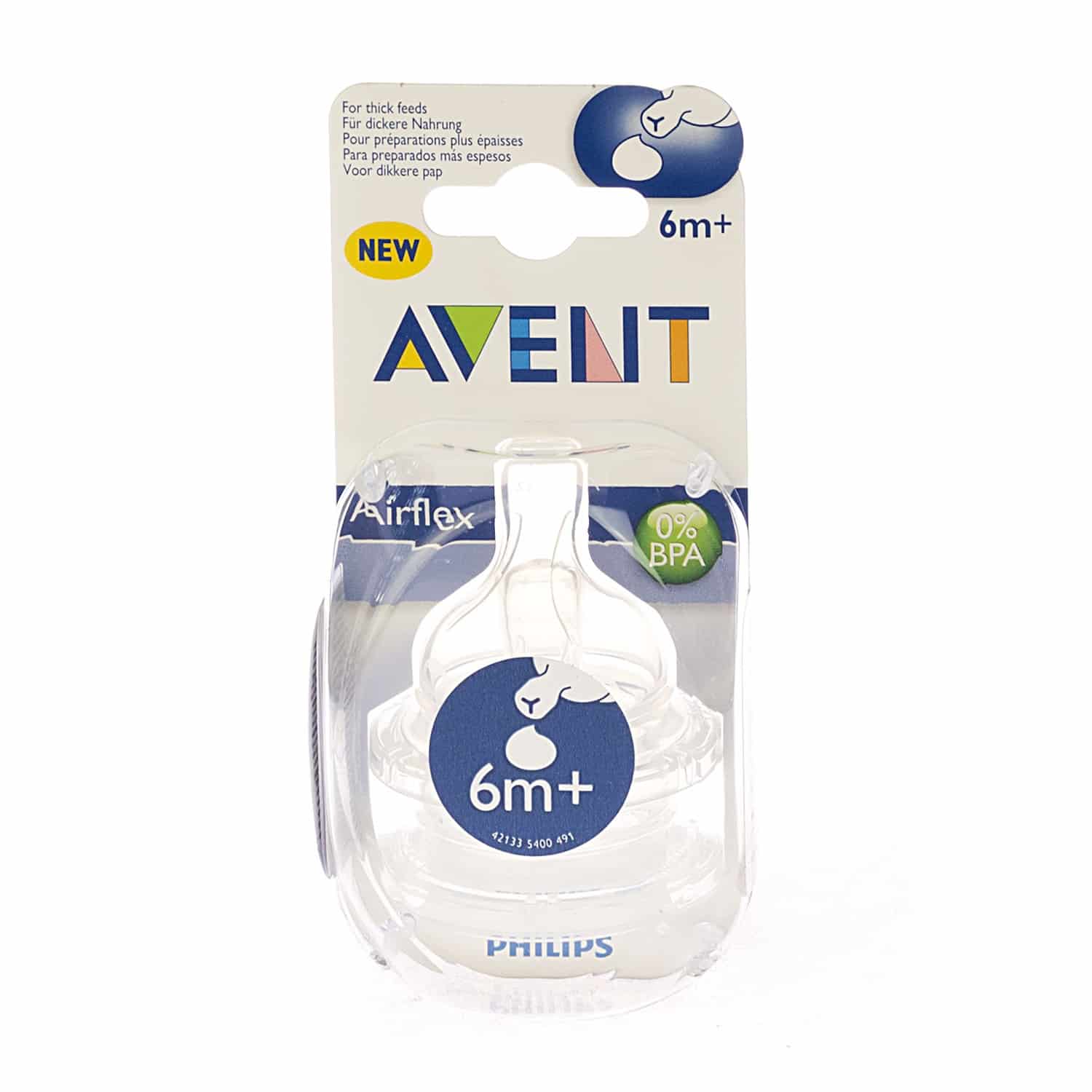 Avent Speen Dikkere Pap Silicone 6+
