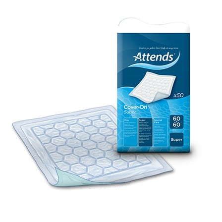 Attends Cover-Dri Super Onderlegger 60 x 60 cm Attends Cover-Dri Super Onderlegger 60 x 60 cm