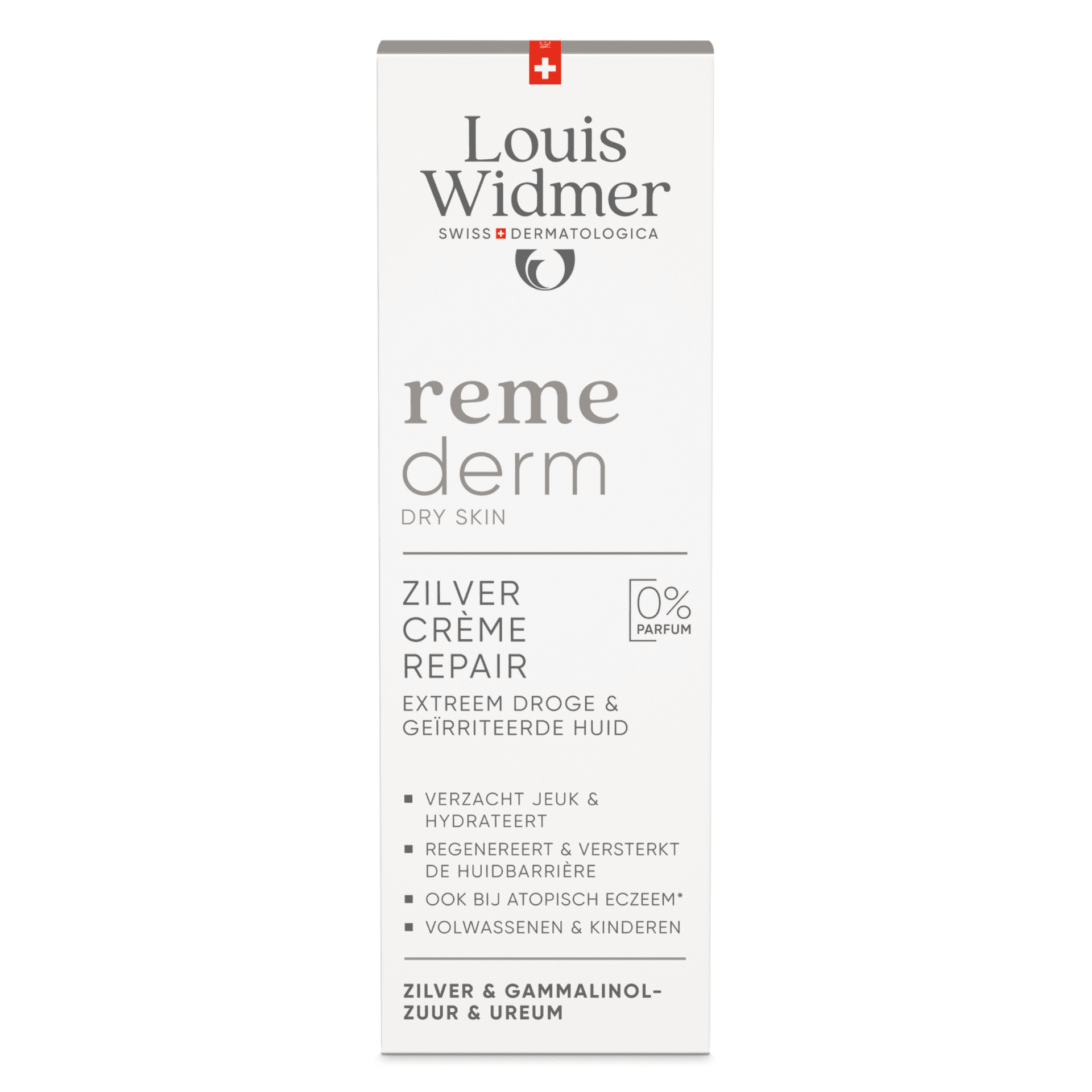 Louis Widmer Remederm Dry Skin Zilver Crème Repair Louis Widmer Remederm Dry Skin Zilver Crème Repair