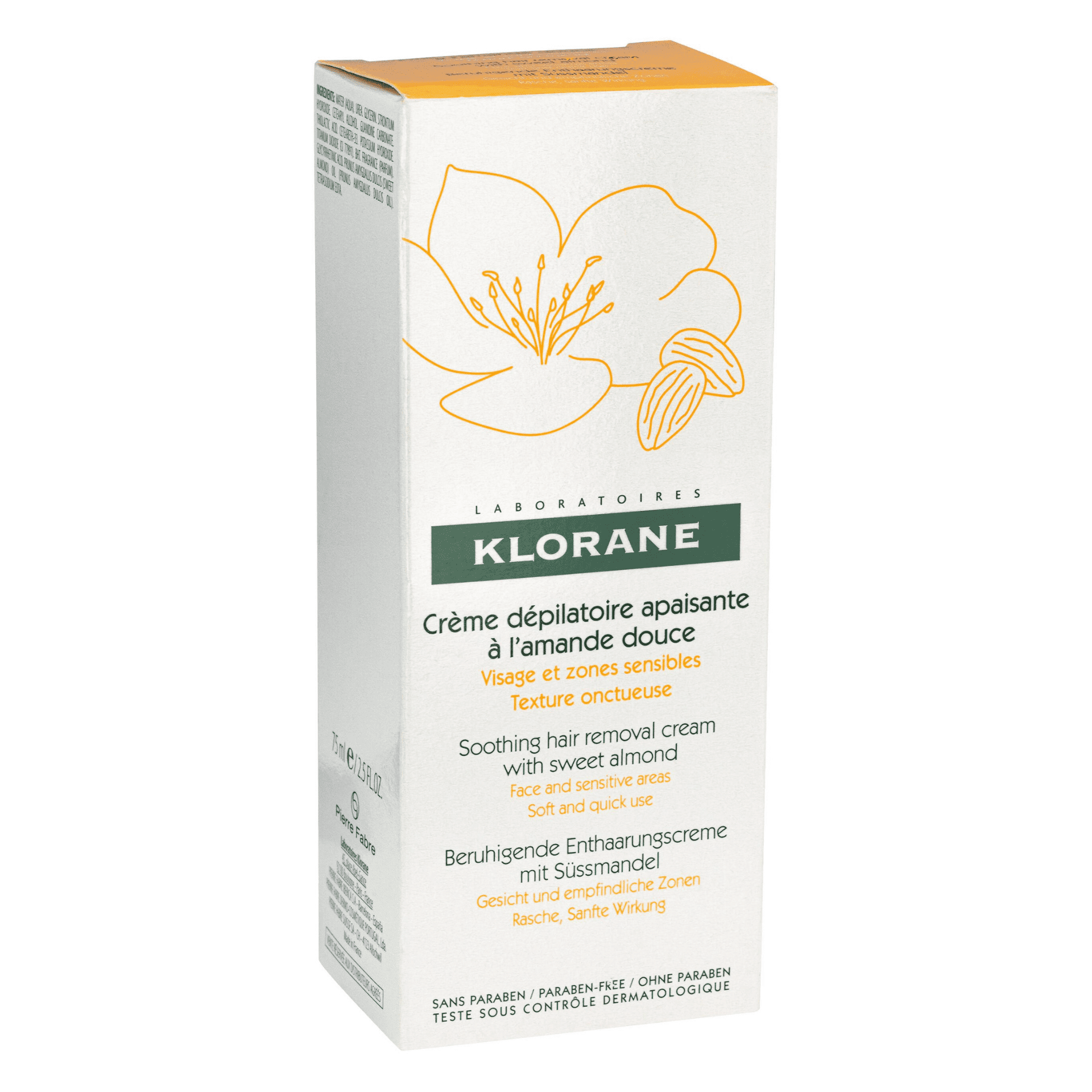 Klorane Zoete Amandel Ontharingscrème Gelaat Klorane Zoete Amandel Ontharingscrème Gelaat