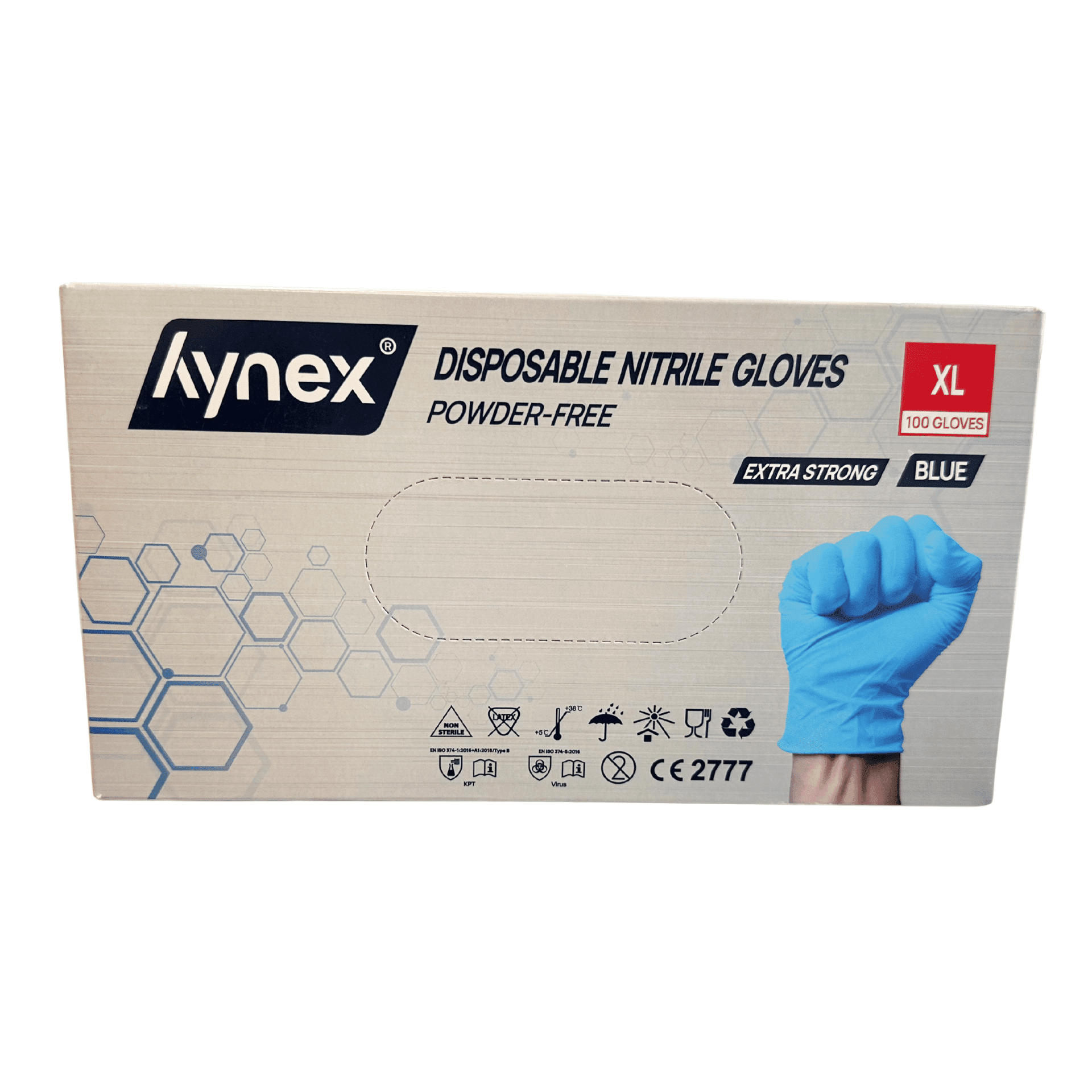Hynex Gants Jetables en Nitrile Bleu 100 pièces Hynex Gants Jetables en Nitrile Bleu 100 pièces