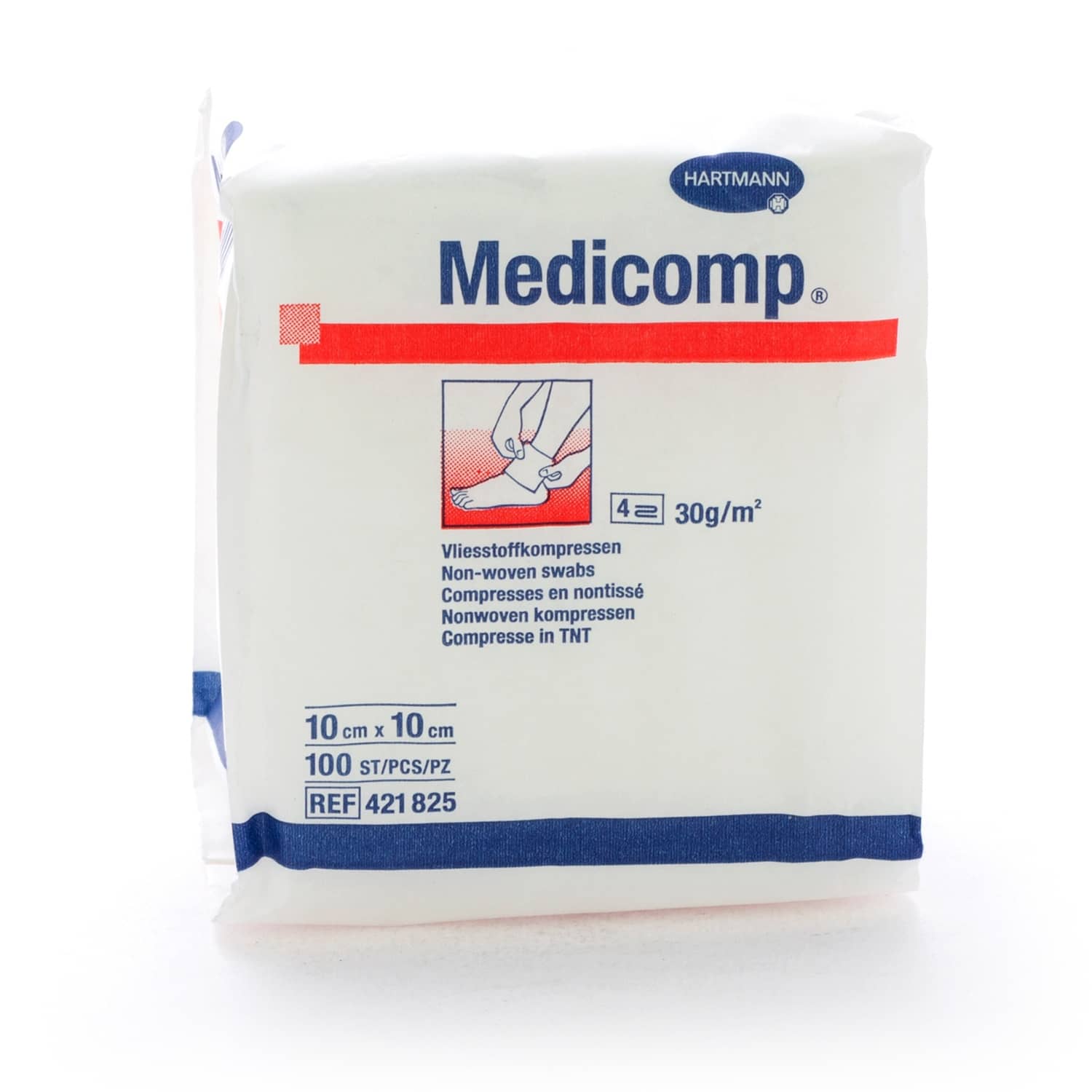 Hartmann Medicomp Kompressen 4pl 10 x 10 cm Hartmann Medicomp Kompressen 4pl 10 x 10 cm