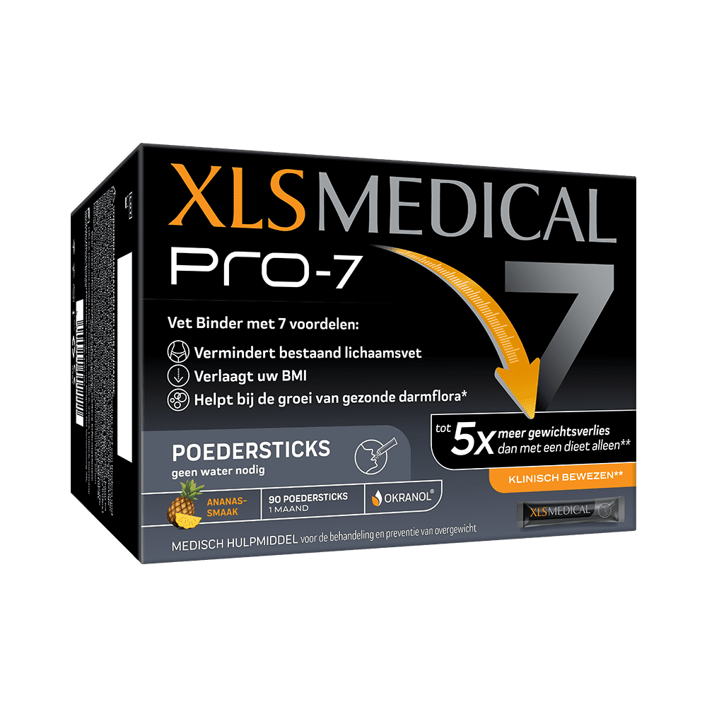 XLS Medical Pro-7 poedersticks – Gewichtsverlies & 7 klinisch bewezen voordelen