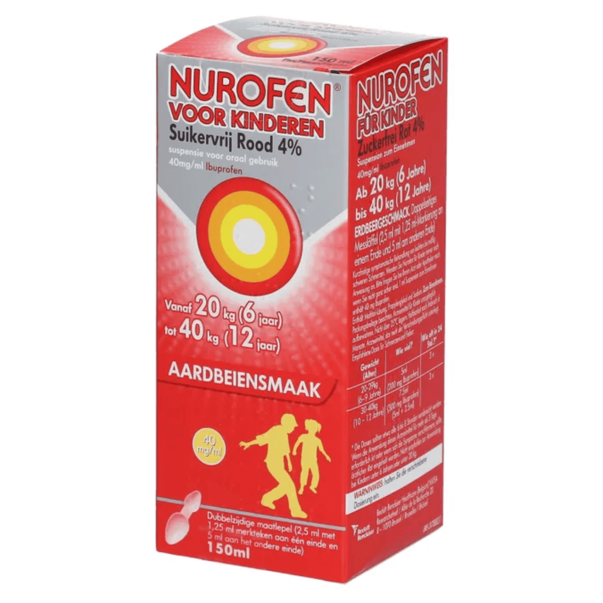 Nurofen Enfant sans Sucre 4 % Fraise