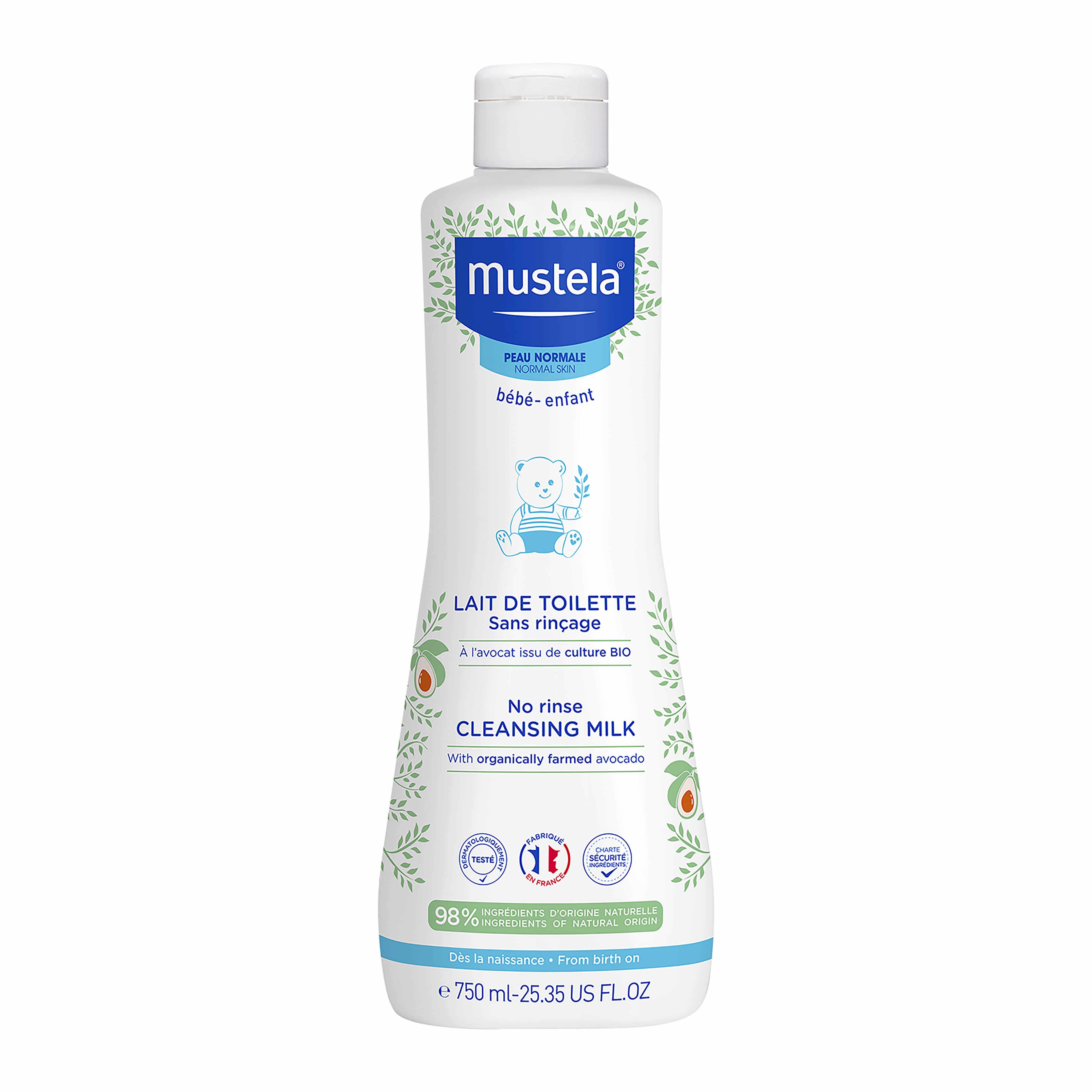 Mustela Pn Lait Toilette S/rincage 750ml